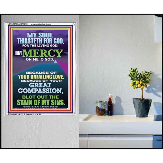 BECAUSE OF YOUR UNFAILING LOVE AND GREAT COMPASSION  Religious Wall Art   GWAMBASSADOR12183  