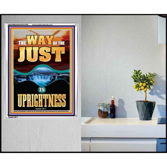 THE WAY OF THE JUST IS UPRIGHTNESS  Scriptural Décor  GWAMBASSADOR12288  