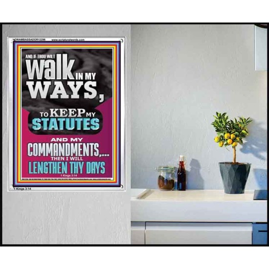 WALK IN MY WAYS AND KEEP MY COMMANDMENTS  Wall & Art Décor  GWAMBASSADOR12296  