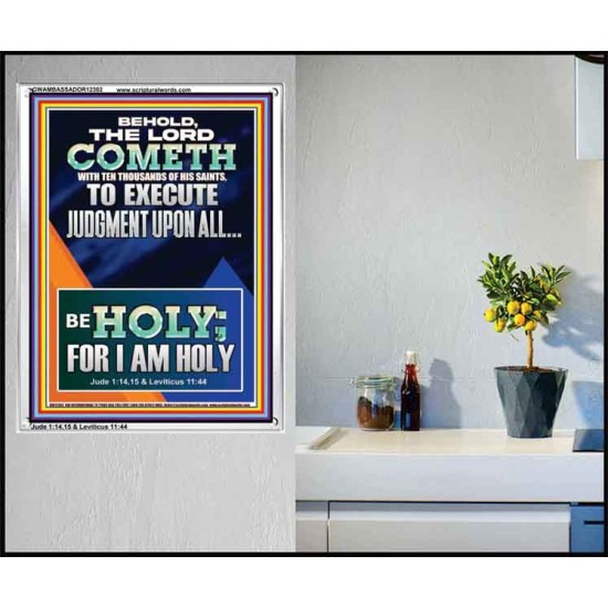 THE LORD COMETH TO EXECUTE JUDGMENT UPON ALL  Large Wall Accents & Wall Portrait  GWAMBASSADOR12302  
