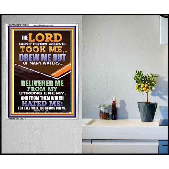 THE LORD DREW ME OUT OF MANY WATERS  New Wall Décor  GWAMBASSADOR12346  