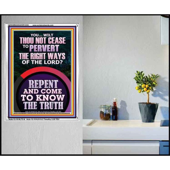 REPENT AND COME TO KNOW THE TRUTH  Large Custom Portrait   GWAMBASSADOR12354  