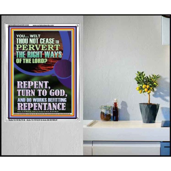 REPENT AND DO WORKS BEFITTING REPENTANCE  Custom Portrait   GWAMBASSADOR12355  