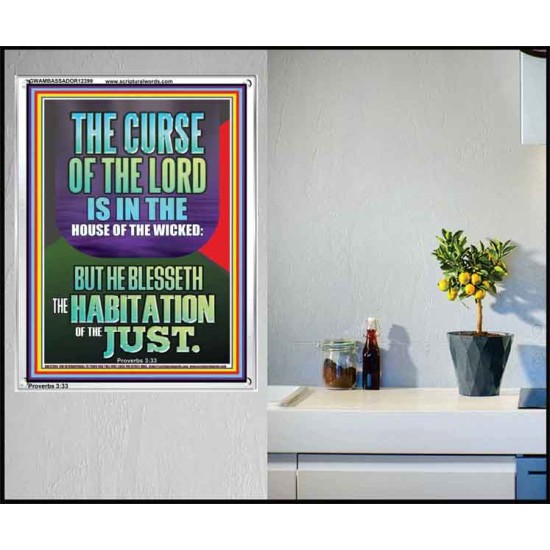 THE LORD BLESSED THE HABITATION OF THE JUST  Large Scriptural Wall Art  GWAMBASSADOR12399  