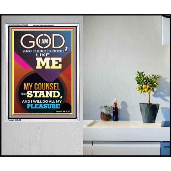 MY COUNSEL SHALL STAND  Ultimate Inspirational Wall Art Portrait  GWAMBASSADOR9386  