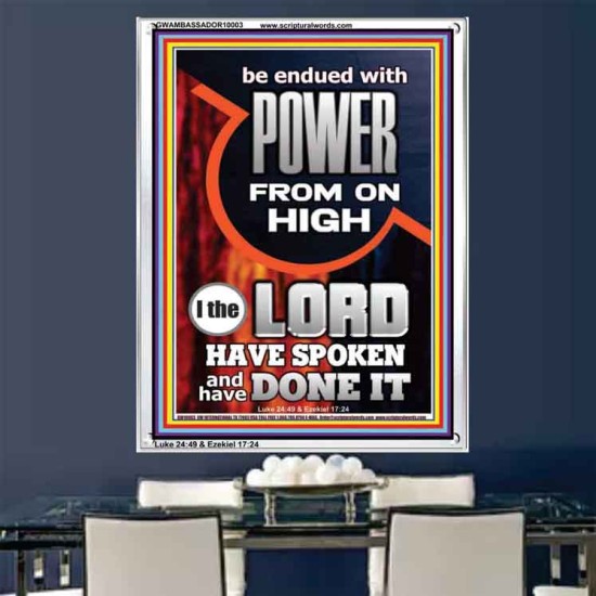 POWER FROM ON HIGH - HOLY GHOST FIRE  Righteous Living Christian Picture  GWAMBASSADOR10003  
