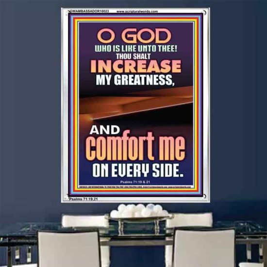 O GOD INCREASE MY GREATNESS  Church Portrait  GWAMBASSADOR10023  
