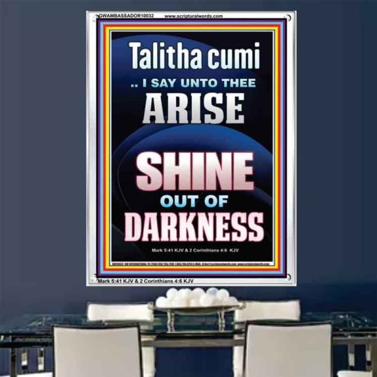 TALITHA CUMI ARISE SHINE OUT OF DARKNESS  Children Room Portrait  GWAMBASSADOR10032  