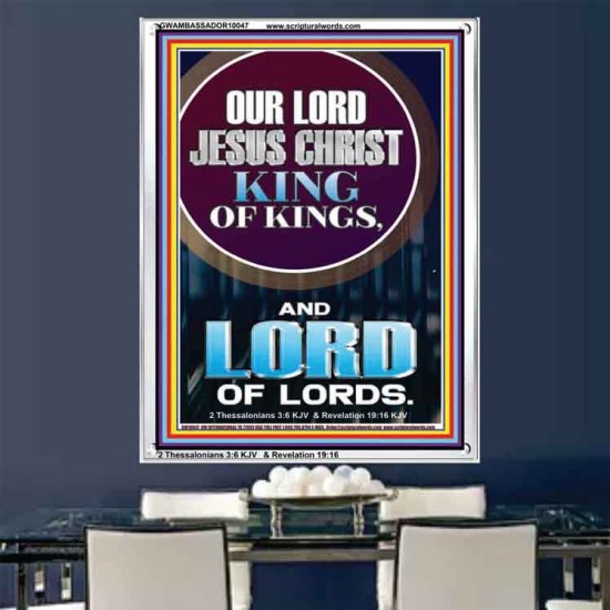JESUS CHRIST - KING OF KINGS LORD OF LORDS   Bathroom Wall Art  GWAMBASSADOR10047  