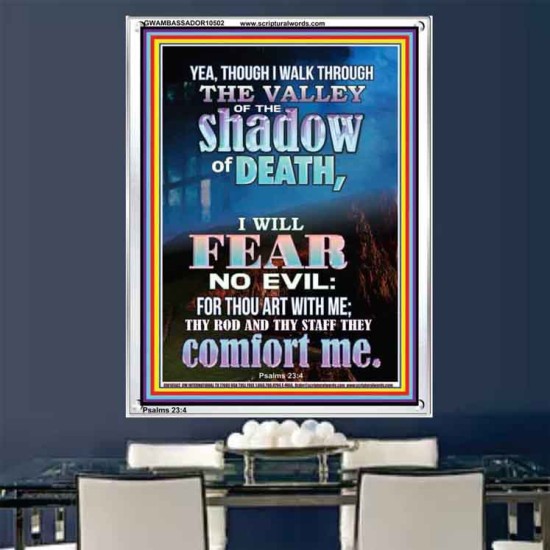 WALK THROUGH THE VALLEY OF THE SHADOW OF DEATH  Scripture Art  GWAMBASSADOR10502  