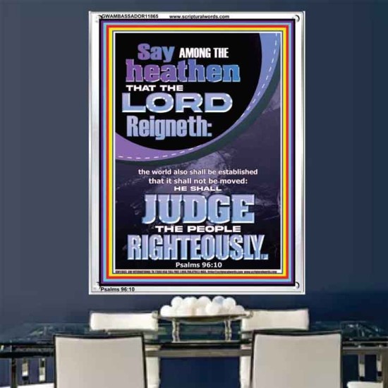 THE LORD IS A RIGHTEOUS JUDGE  Inspirational Bible Verses Portrait  GWAMBASSADOR11865  