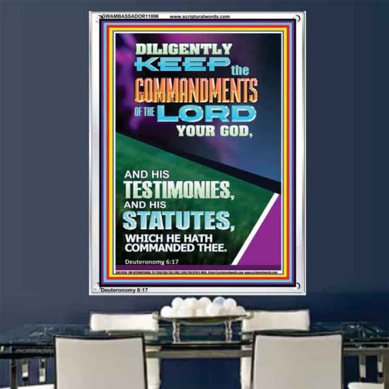 DILIGENTLY KEEP THE COMMANDMENTS OF THE LORD OUR GOD  Church Portrait  GWAMBASSADOR11896  