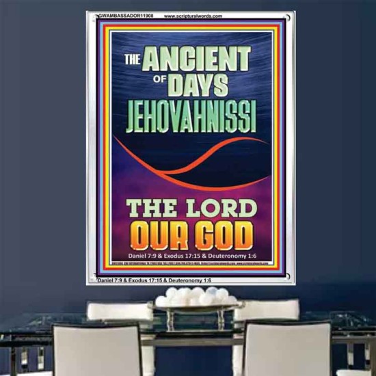 THE ANCIENT OF DAYS JEHOVAH NISSI THE LORD OUR GOD  Ultimate Inspirational Wall Art Picture  GWAMBASSADOR11908  
