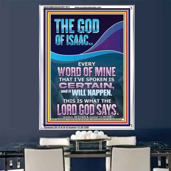 EVERY WORD OF MINE IS CERTAIN SAITH THE LORD  Scriptural Wall Art  GWAMBASSADOR11973  