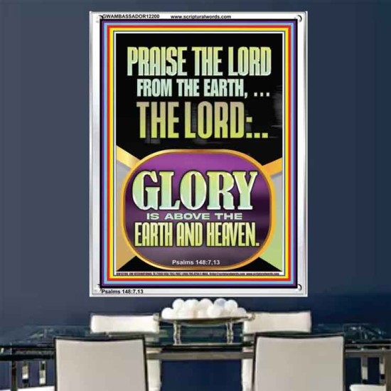 PRAISE THE LORD FROM THE EARTH  Contemporary Christian Paintings Portrait  GWAMBASSADOR12200  