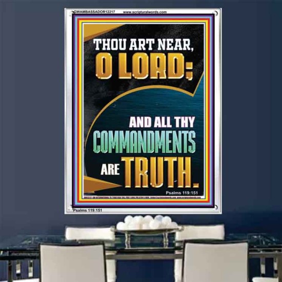 ALL THY COMMANDMENTS ARE TRUTH O LORD  Ultimate Inspirational Wall Art Picture  GWAMBASSADOR12217  