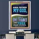 ABBA FATHER MY GOD I WILL GIVE THANKS UNTO THEE FOR EVER  Contemporary Christian Wall Art Portrait  GWAMBASSADOR12278  