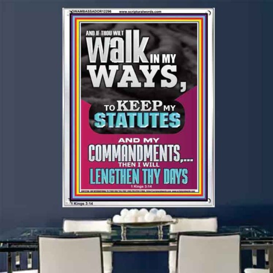 WALK IN MY WAYS AND KEEP MY COMMANDMENTS  Wall & Art Décor  GWAMBASSADOR12296  