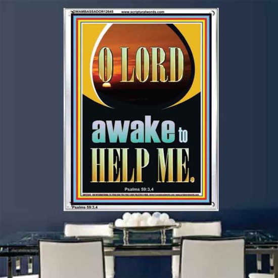 O LORD AWAKE TO HELP ME  Unique Power Bible Portrait  GWAMBASSADOR12645  