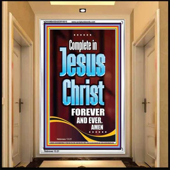 COMPLETE IN JESUS CHRIST FOREVER  Children Room Portrait  GWAMBASSADOR10015  