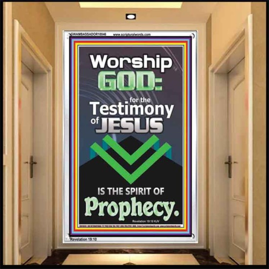 TESTIMONY OF JESUS IS THE SPIRIT OF PROPHECY  Kitchen Wall Décor  GWAMBASSADOR10046  