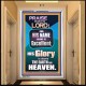 HIS GLORY IS ABOVE THE EARTH AND HEAVEN  Large Wall Art Portrait  GWAMBASSADOR10054  