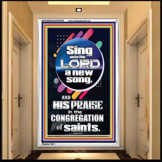 SING UNTO THE LORD A NEW SONG  Biblical Art & Décor Picture  GWAMBASSADOR10056  