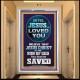 OH YES JESUS LOVED YOU  Modern Wall Art  GWAMBASSADOR10070  