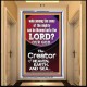 O LORD OUR GOD CREATOR OF HEAVEN, EARTH AND SEA  Custom Wall Art Print  GWAMBASSADOR10074  