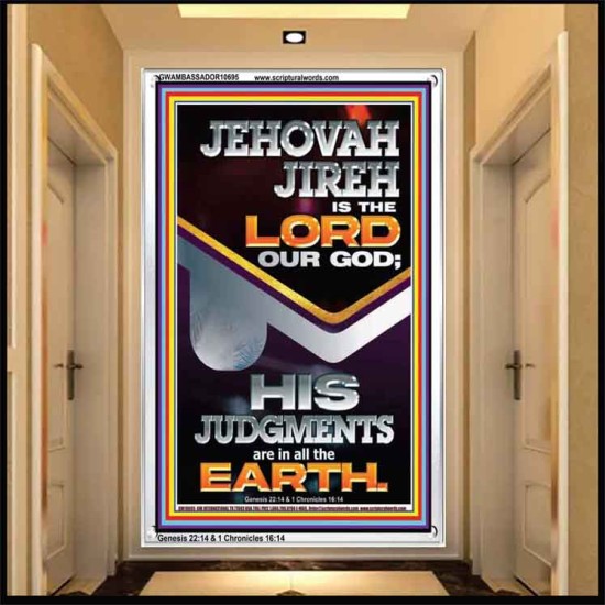 JEHOVAH JIREH IS THE LORD OUR GOD  Contemporary Christian Wall Art Portrait  GWAMBASSADOR10695  