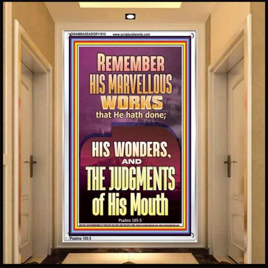 REMEMBER HIS MARVELLOUS WORKS  Scripture Portrait   GWAMBASSADOR11810  