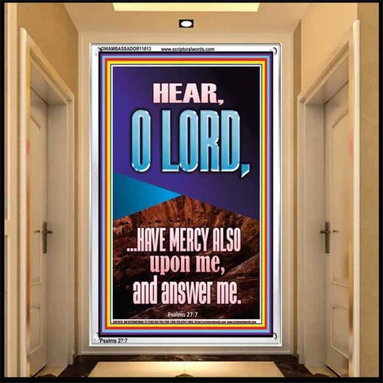 BECAUSE OF YOUR GREAT MERCIES PLEASE ANSWER US O LORD  Art & Wall Décor  GWAMBASSADOR11813  