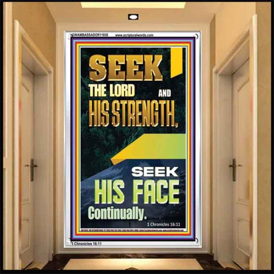 SEEK THE FACE OF GOD CONTINUALLY  Unique Scriptural ArtWork  GWAMBASSADOR11838  