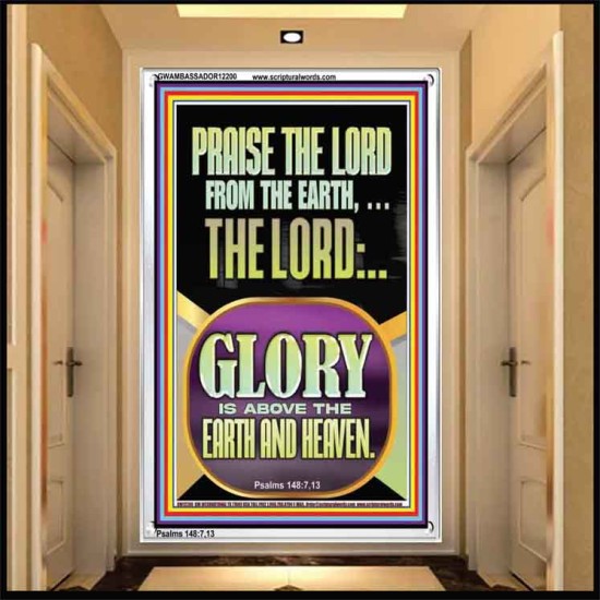 PRAISE THE LORD FROM THE EARTH  Contemporary Christian Paintings Portrait  GWAMBASSADOR12200  