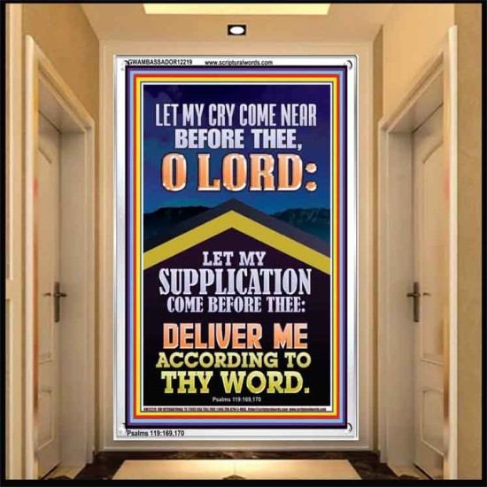 LET MY SUPPLICATION COME BEFORE THEE O LORD  Unique Power Bible Picture  GWAMBASSADOR12219  