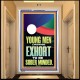 YOUNG MEN BE SOBERLY MINDED  Scriptural Wall Art  GWAMBASSADOR12285  