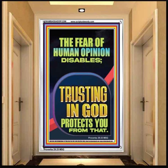 TRUSTING IN GOD PROTECTS YOU  Scriptural Décor  GWAMBASSADOR12286  