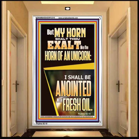 MY HORN SHALT THOU EXALT   Custom Contemporary Christian Wall Art  GWAMBASSADOR12315  