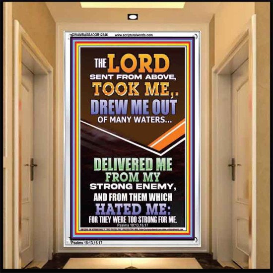 THE LORD DREW ME OUT OF MANY WATERS  New Wall Décor  GWAMBASSADOR12346  