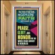 GENUINE FAITH WILL RESULT IN PRAISE GLORY AND HONOR FOR YOU  Unique Power Bible Portrait  GWAMBASSADOR12427  