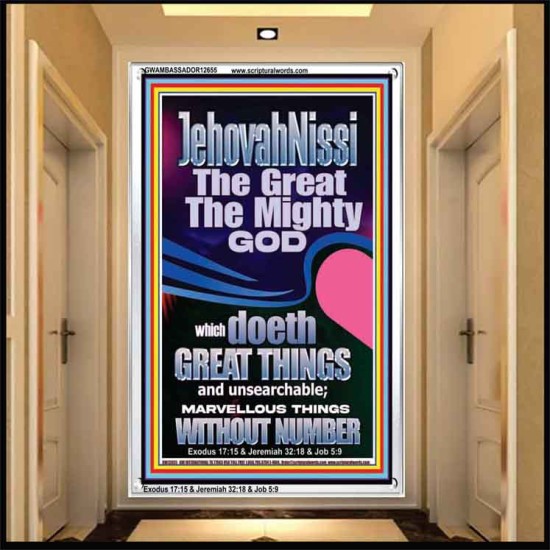 JEHOVAH NISSI THE GREAT THE MIGHTY GOD  Ultimate Power Picture  GWAMBASSADOR12655  