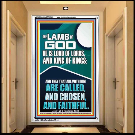 THE LAMB OF GOD LORD OF LORDS KING OF KINGS  Unique Power Bible Portrait  GWAMBASSADOR12663  