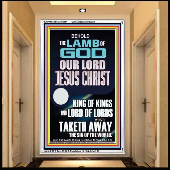 THE LAMB OF GOD OUR LORD JESUS CHRIST WHICH TAKETH AWAY THE SIN OF THE WORLD  Ultimate Power Portrait  GWAMBASSADOR12664  