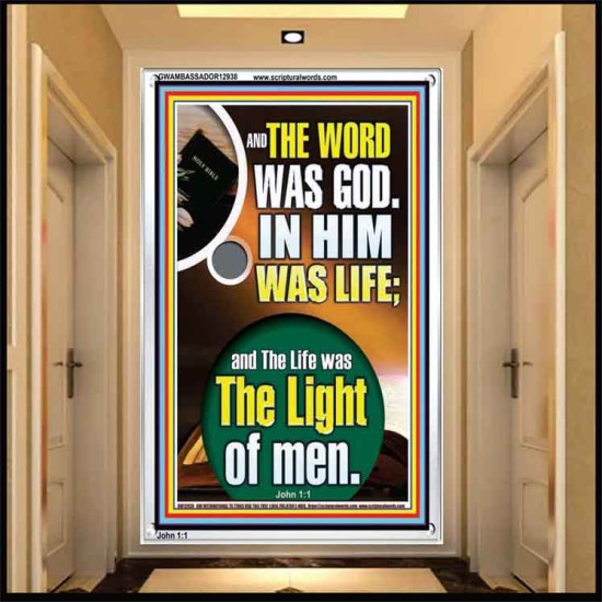THE WORD WAS GOD IN HIM WAS LIFE  Righteous Living Christian Portrait  GWAMBASSADOR12938  