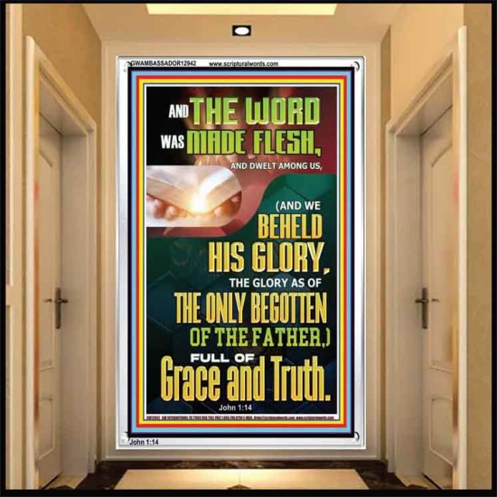 THE WORD WAS MADE FLESH THE ONLY BEGOTTEN OF THE FATHER  Sanctuary Wall Portrait  GWAMBASSADOR12942  