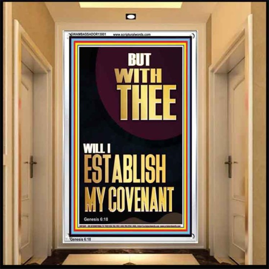 WITH THEE WILL I ESTABLISH MY COVENANT  Scriptures Wall Art  GWAMBASSADOR13001  