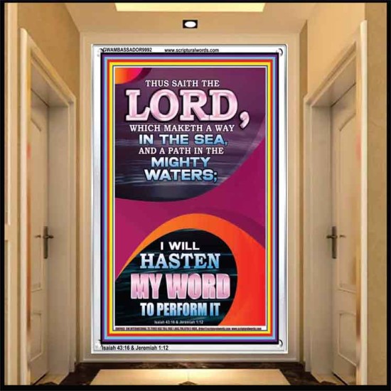 A WAY IN THE SEA AND PATH IN MIGHTY WATERS  Unique Power Bible Portrait  GWAMBASSADOR9992  