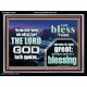 I BLESS THEE AND THOU SHALT BE A BLESSING  Custom Wall Scripture Art  GWAMEN10306  
