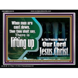 YOU ARE LIFTED UP IN CHRIST JESUS  Custom Christian Artwork Acrylic Frame  GWAMEN10310  "33x25"