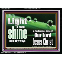 THE LIGHT SHINE UPON THEE  Custom Wall Décor  GWAMEN10314  "33x25"